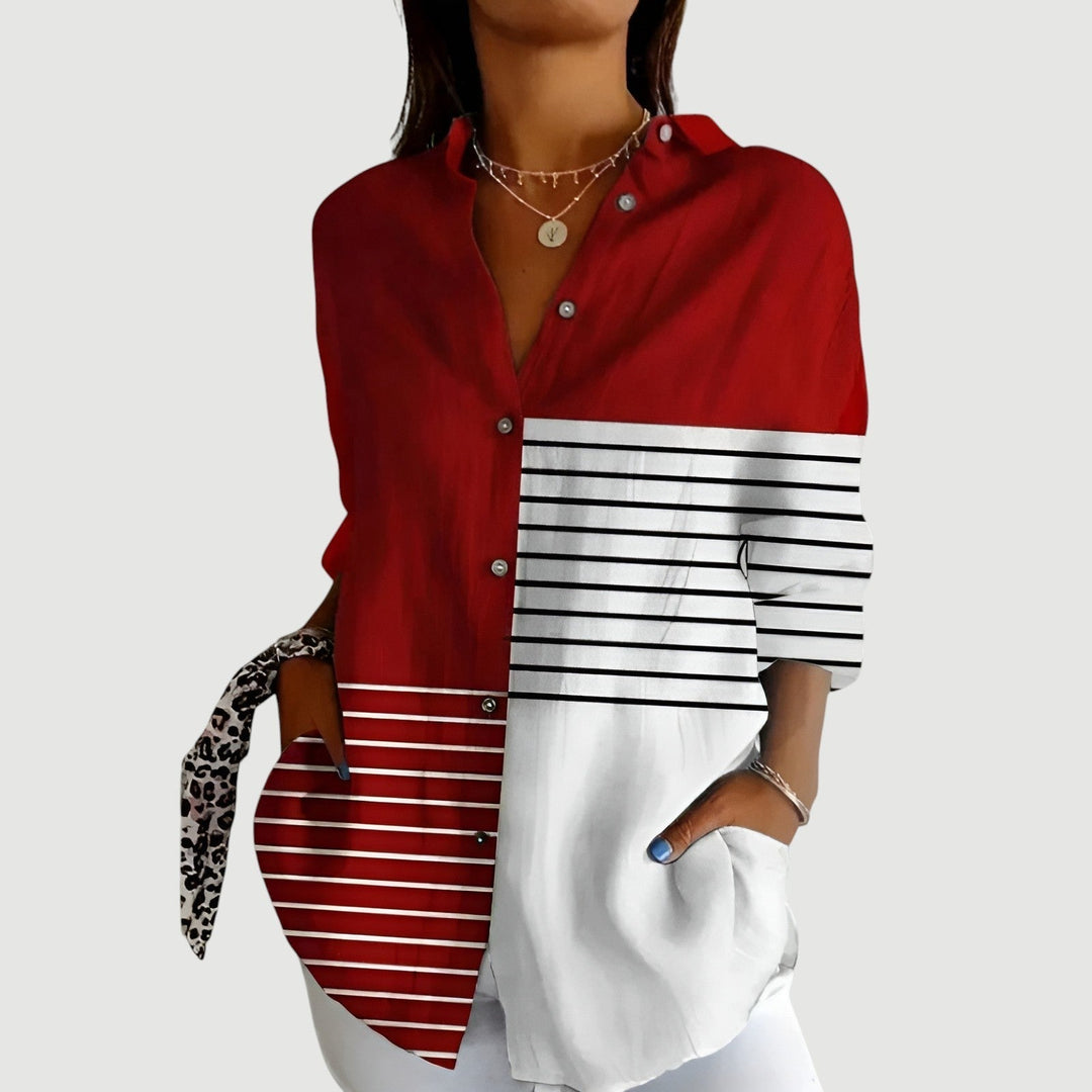 Feria™ | Blouse with Colorful Design